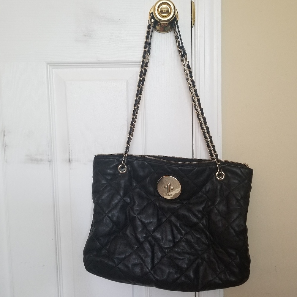 DKNY 100% Genuine Leather Quilted Bag
